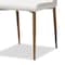 Baxton Studio Chandelle Modern White Faux Leather Upholstered Dining Chair 146-8793 - alternate 2